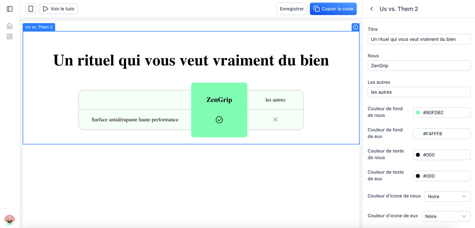 Éditeur visuel