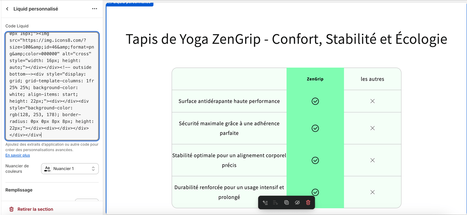 Intégration Shopify